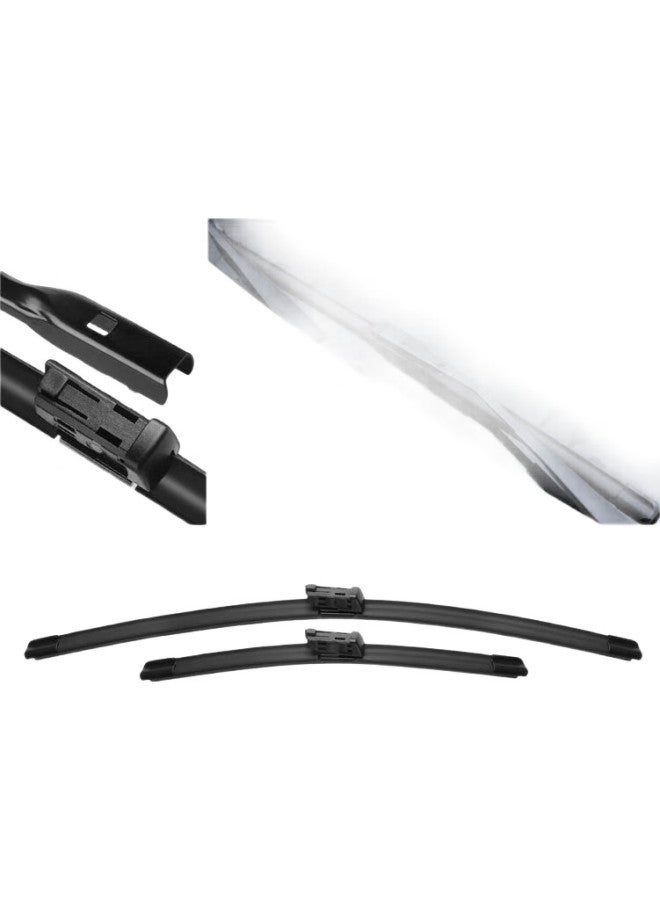 Speed Windshield Wipers Compatible With Geely Xingrui, Original Boneless Front Wiper Blades, Rubber Strips, Silent, 19 20 21 22 23 24 Models, 23+17 Inch Square - Image 2