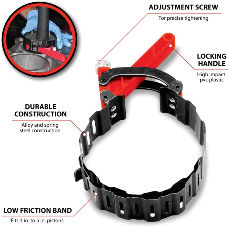 Performance Tool W80574 Wrinkle Band Ring Compressor - Image 2