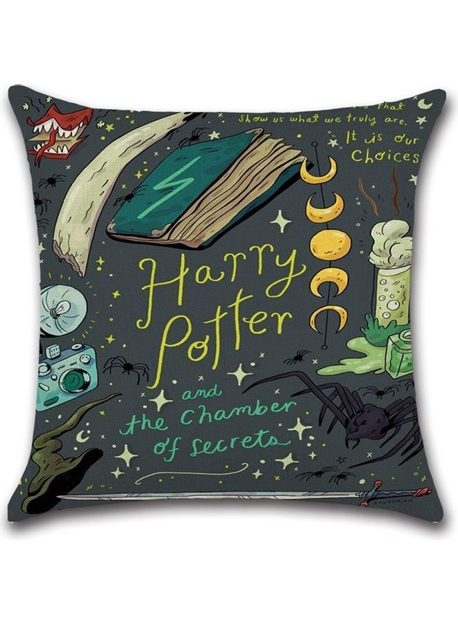 NIBEMINENT Harry Potter Magic Theme Decorative Cushion Cover Multicolour