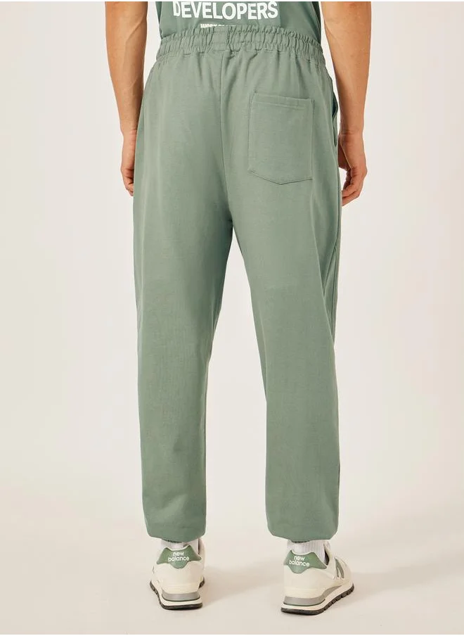ستايلي Mid Rise Oversized Joggers with Drawstring
