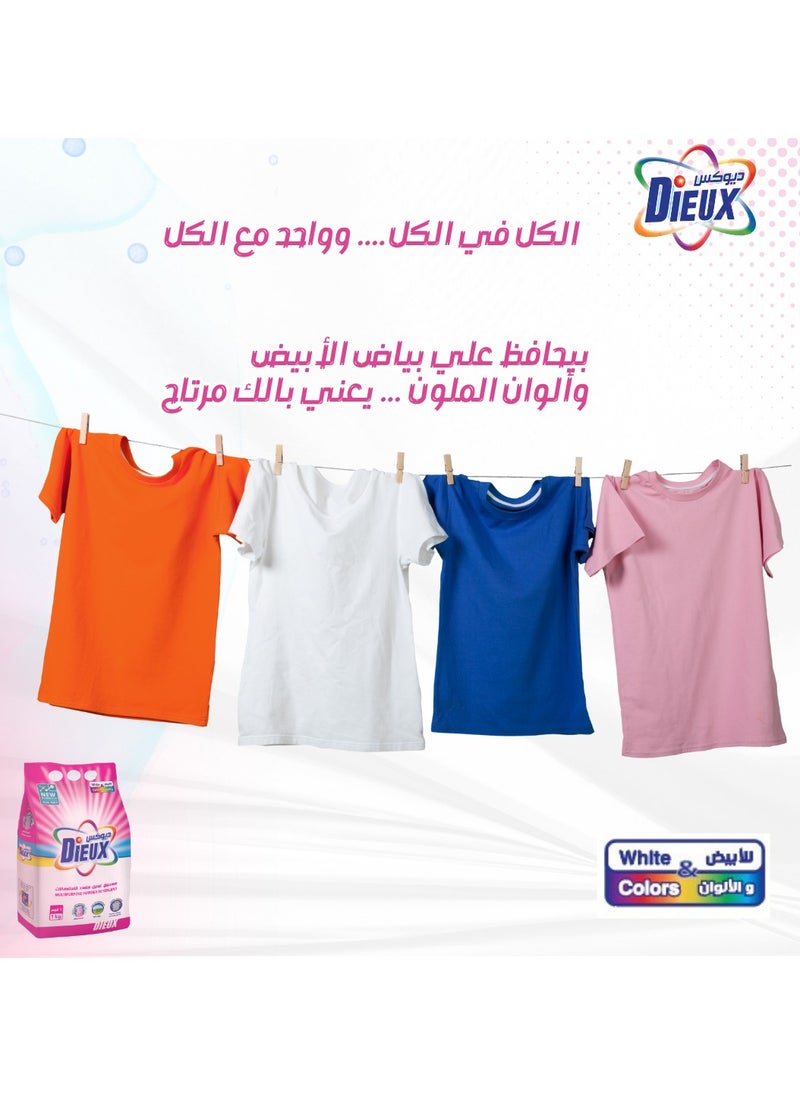 Dieux Detergent powder for regular and Semi-Automatic washing machine Fragrance Extract 1 kg  - Image 4