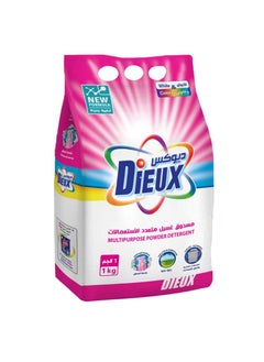 Dieux Detergent powder for regular and Semi-Automatic washing machine Fragrance Extract 1 kg  - Image 1