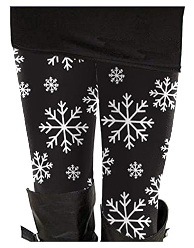 Sipaya Women Reindeer and Snowflake Printed Leggings Tights Tribal Pants Full Length S - Image 5