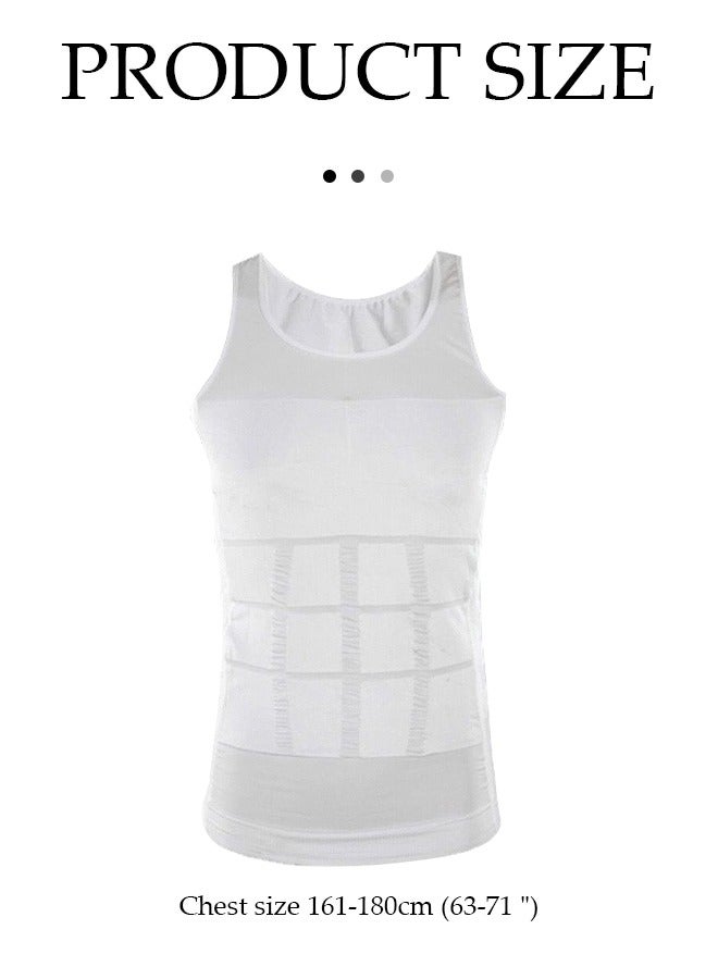 Men's Slim Body Shaper Vest Tank Top Tummy Waist Underwear Beer Belly Slimmer  - Image 4