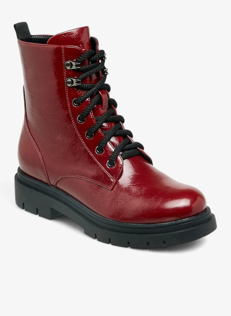 ميسي Women Zip Closure High Ankle Boots