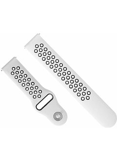 Markacase Hole Silicone Strap For Amazfit Gts 2 Mini White Black 