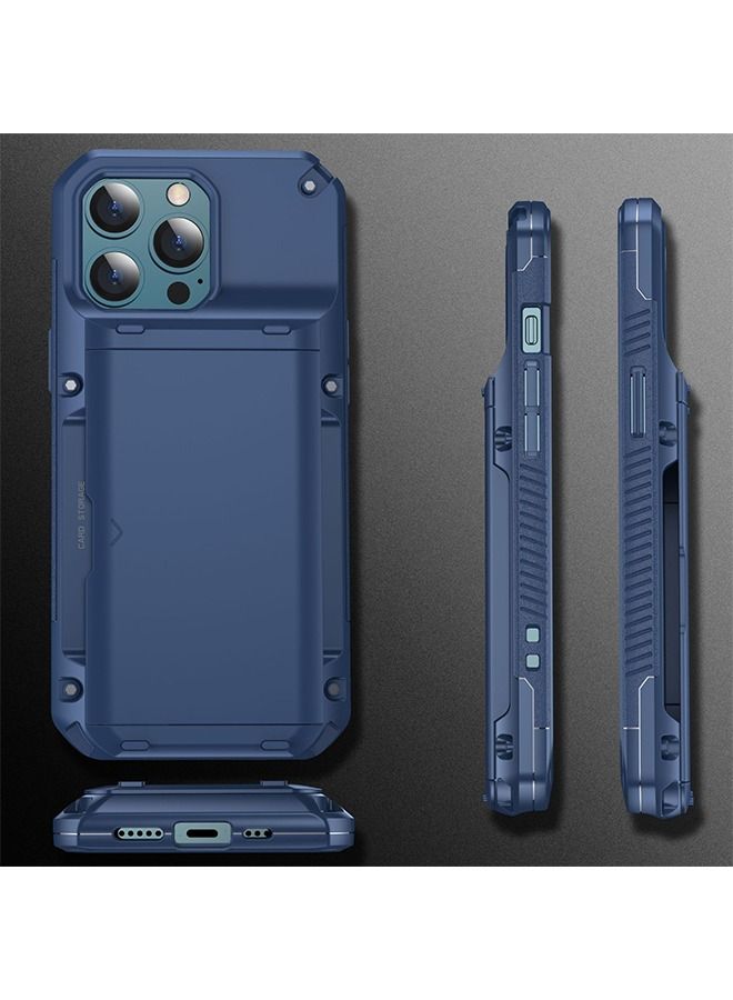 iPhone 14 Pro Case Cover With Wallet Slider Credit Card Holder Slot [3-4 Cards] Camera Lens Protector Anti-scratch Anti-fingerprint Full Body Back Cover Phone Accessories  - Image 3