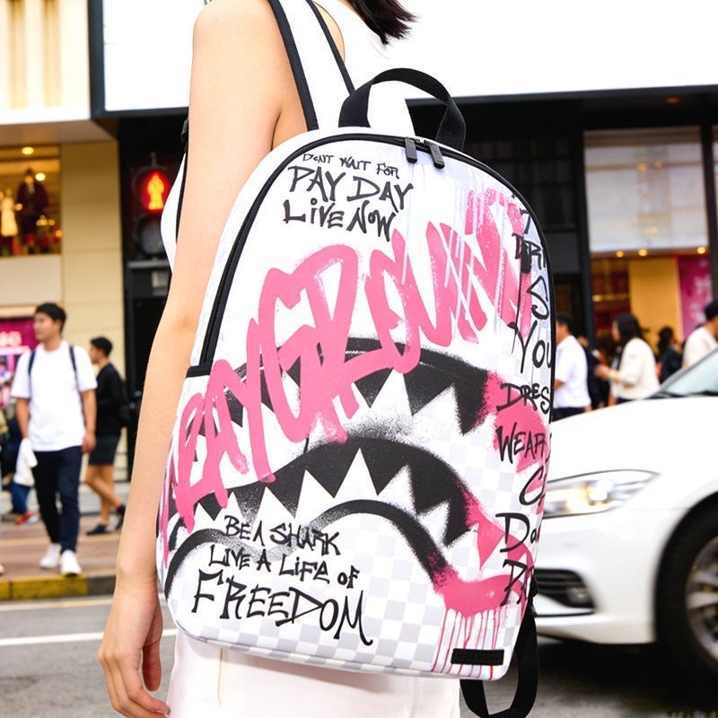 SG Shark Mouth Backpack Stylish and Functional Women/Men's School & Daily Backpack 20-35L - Image 2