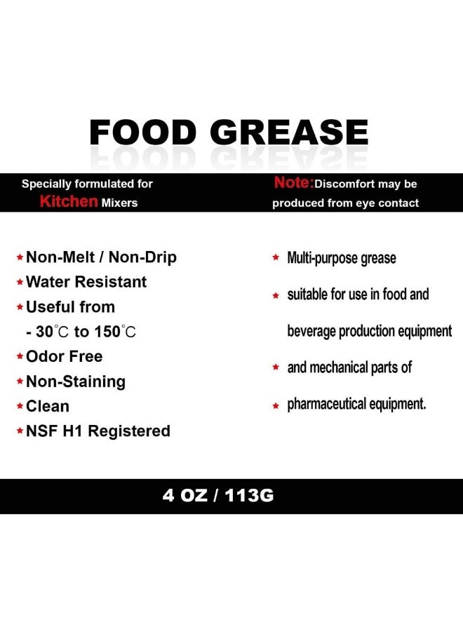 Generic - 4 Oz Food Grade Grease  Gasket by  - Compatible With Kitchen Stand Mixer - Image 1