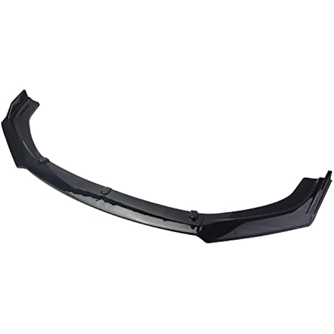 LONGKEES 3PCS Gloss Black Front Bumper Lip Compatible with 2016-2020 CivicPP Front Bumper Body Kit Spoiler Chin Spoiler - Image 3