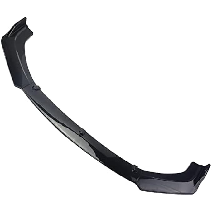 LONGKEES 3PCS Gloss Black Front Bumper Lip Compatible with 2016-2020 CivicPP Front Bumper Body Kit Spoiler Chin Spoiler - Image 2