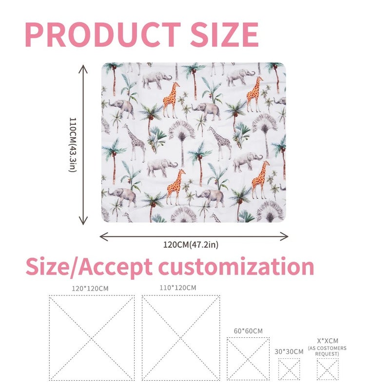 Bluejw 2 Layers Muslin Swaddle Blankets for Newborn - Soft Receiving Blanket Swaddlers - Baby Wrap - Image 5