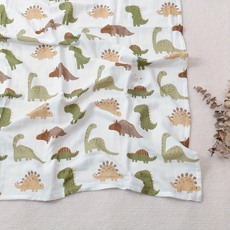 Bluejw 2 Layers Muslin Swaddle Blankets for Newborn - Soft Receiving Blanket Swaddlers - Baby Wrap - Image 1