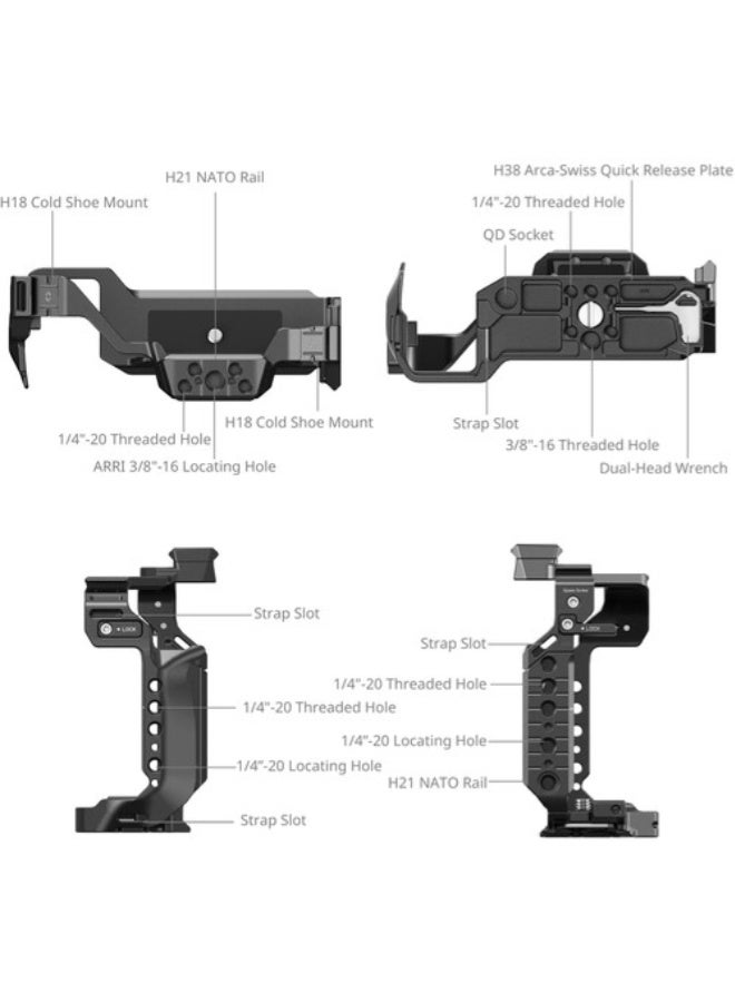 SMALLRIG حامل كاميرا SmallRig لكاميرات باناسونيك LUMIX S1R II و S5 II و S5 IIX و G9 II - Image 3