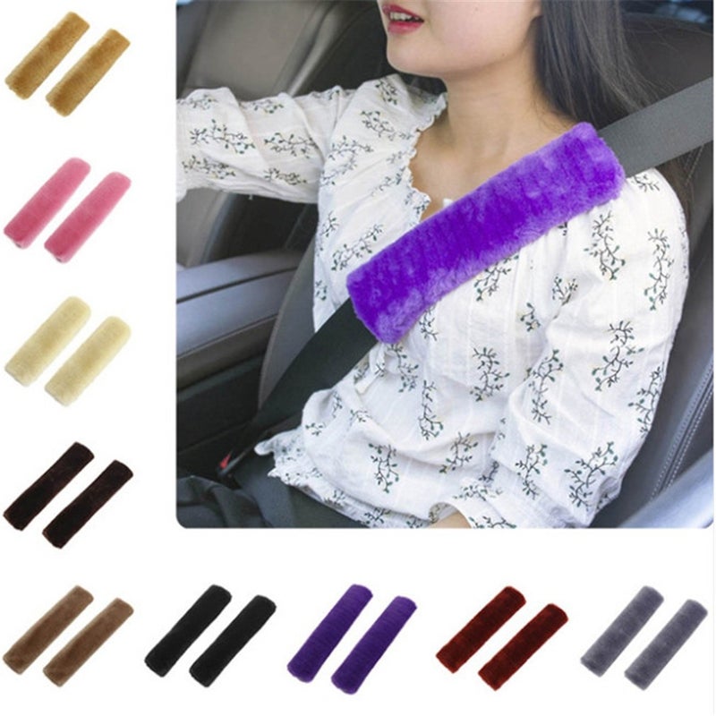 Car Practical Belt Car Shoulder Pad Safety Belt Cover Plush Shoulder Protection Anti-Friction Shoulder Pad Accessories - Image 2