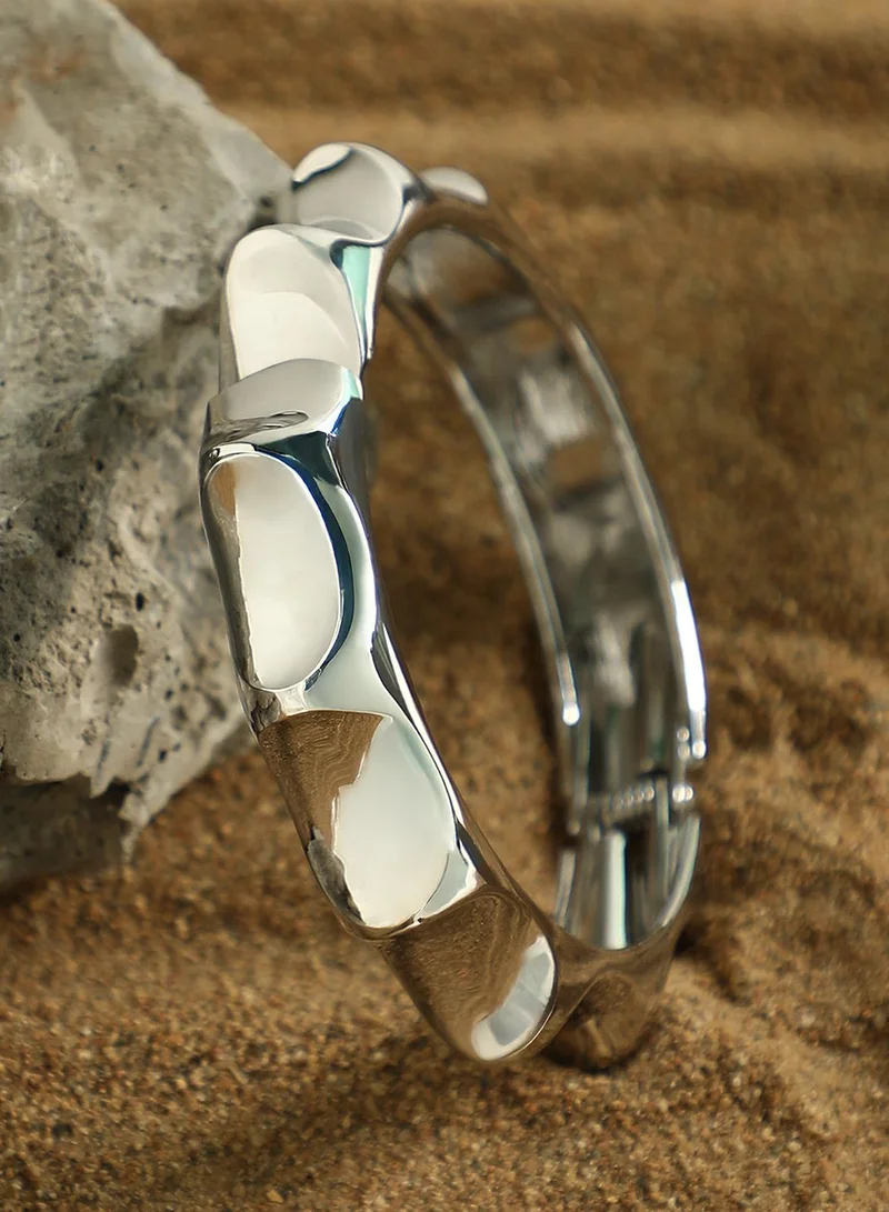 Polished Sculpted Bangle