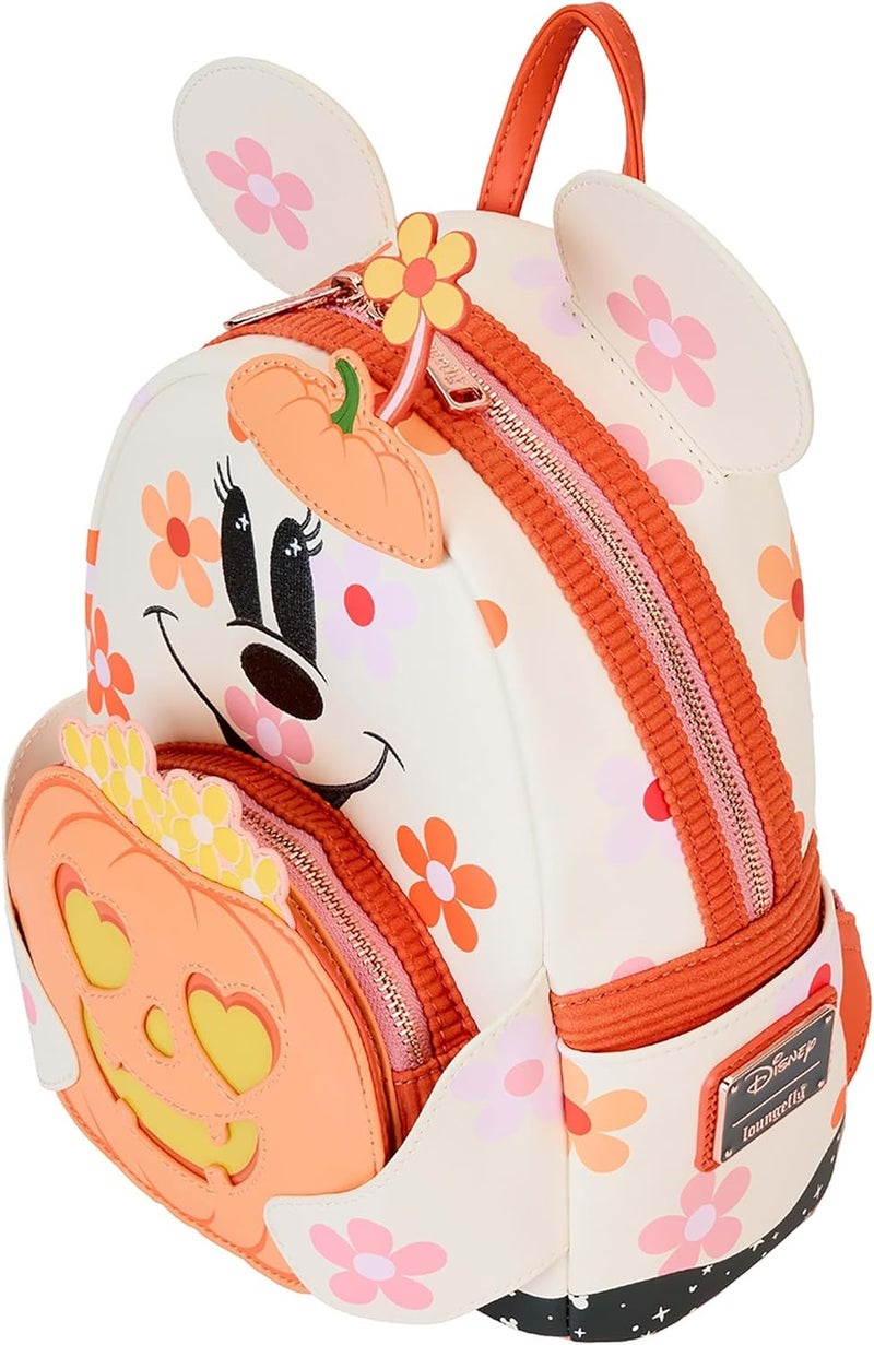 Loungefly Loungefly Disney Minnie Mouse Floral Ghost Light Up Glow Mini Backpack - Image 4
