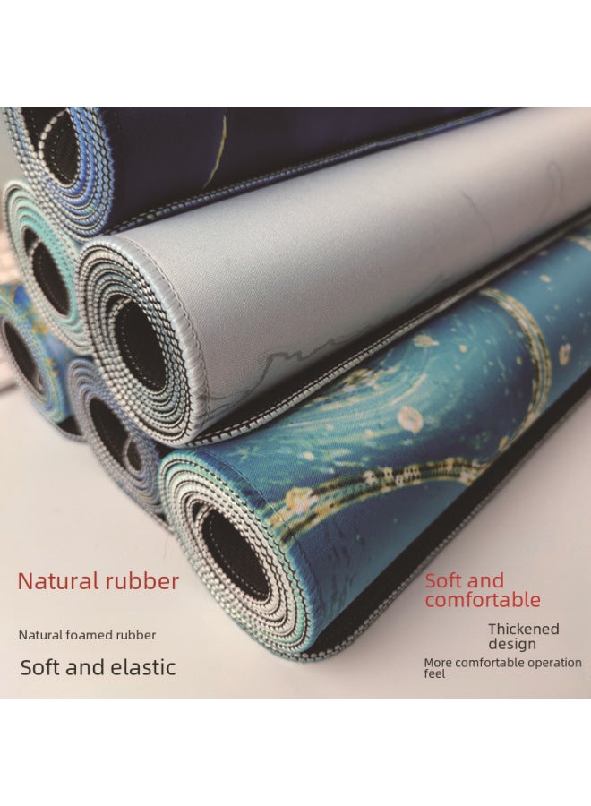 Dedicated Marble Texture Mouse Pad Nordic Ins Wind Mouse Pad Mouse Pad Office Desk Mat Wholesale-Color:900*300*2mm-Pattern:Green Ink  - Image 5