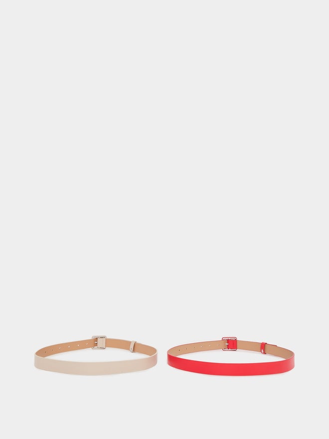 Styli Styli Set of 2 - Solid Tang Buckle Belt  - Image 4