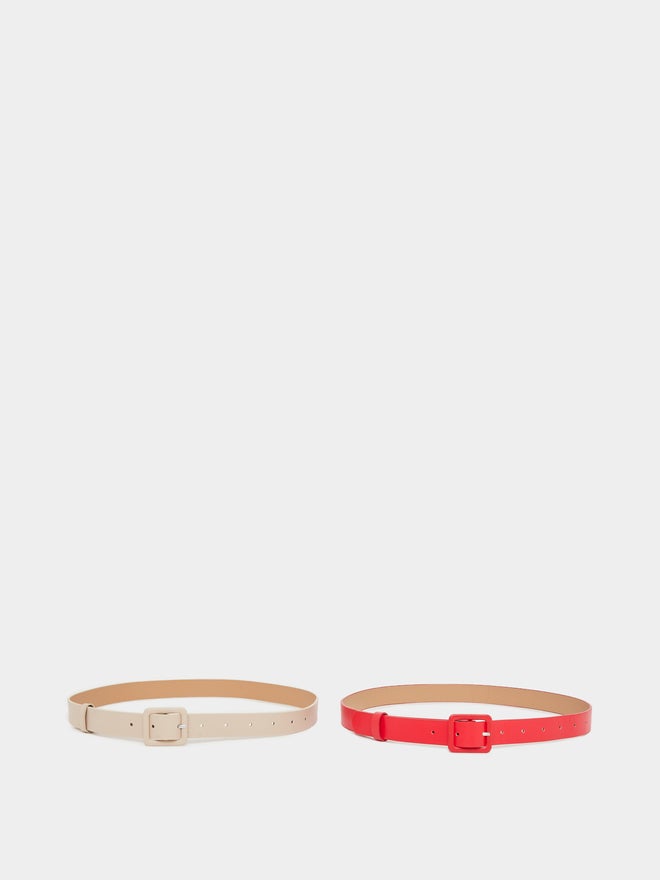 Styli Styli Set of 2 - Solid Tang Buckle Belt  - Image 3