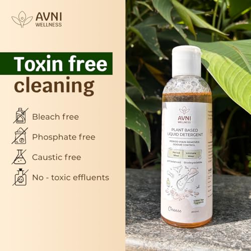 Avni Wellness - Undergarment Wash, Stain Removing Liquid Detergent | 100 ml | Innerwear, Period Panties, Pads, Panty Liners | Plant based | Removes Blood Stains & Odour | Natural Fragrance | Bio-Enzyme based - Image 5