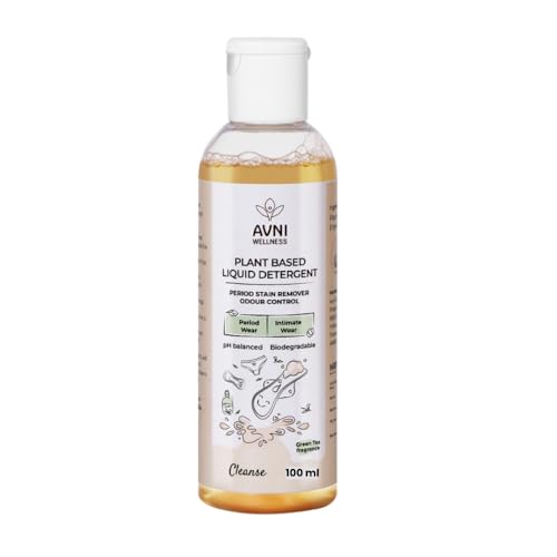 Avni Wellness - Undergarment Wash, Stain Removing Liquid Detergent | 100 ml | Innerwear, Period Panties, Pads, Panty Liners | Plant based | Removes Blood Stains & Odour | Natural Fragrance | Bio-Enzyme based - Image 1