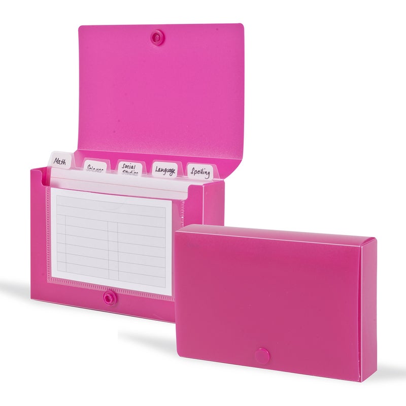Doc It DocIt Index Card Holder 3x5 for Storing Recipe Cards, School Index Cards & More, Color May Vary (00868) - Image 3