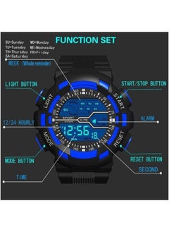 SPORT Children's Digital Watch Waterproof Multifunctional Electronic Watch Alarm Chronograph Luminous Sports White Camouflage Watch  - Image 4