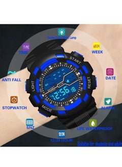 SPORT Children's Digital Watch Waterproof Multifunctional Electronic Watch Alarm Chronograph Luminous Sports White Camouflage Watch  - Image 3