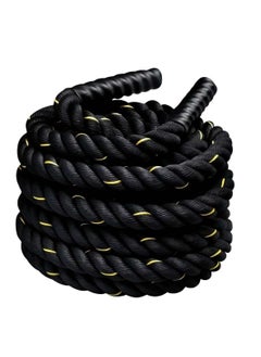 PURE Pure Fitness Gym CrossFit Battling Rope [WS] – Heavy-Duty Commercial-Grade Battle Rope for High-Intensity Workouts, Strength Training, Functional Fitness & Conditioning, Ideal for CrossFit, Gym & Outdoor Training Equipment 9m 