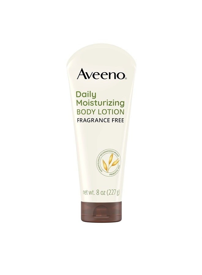 Aveeno Daily Moisturizing Body Lotion, Fragrance-Free, 8 Fl Oz - Image 1