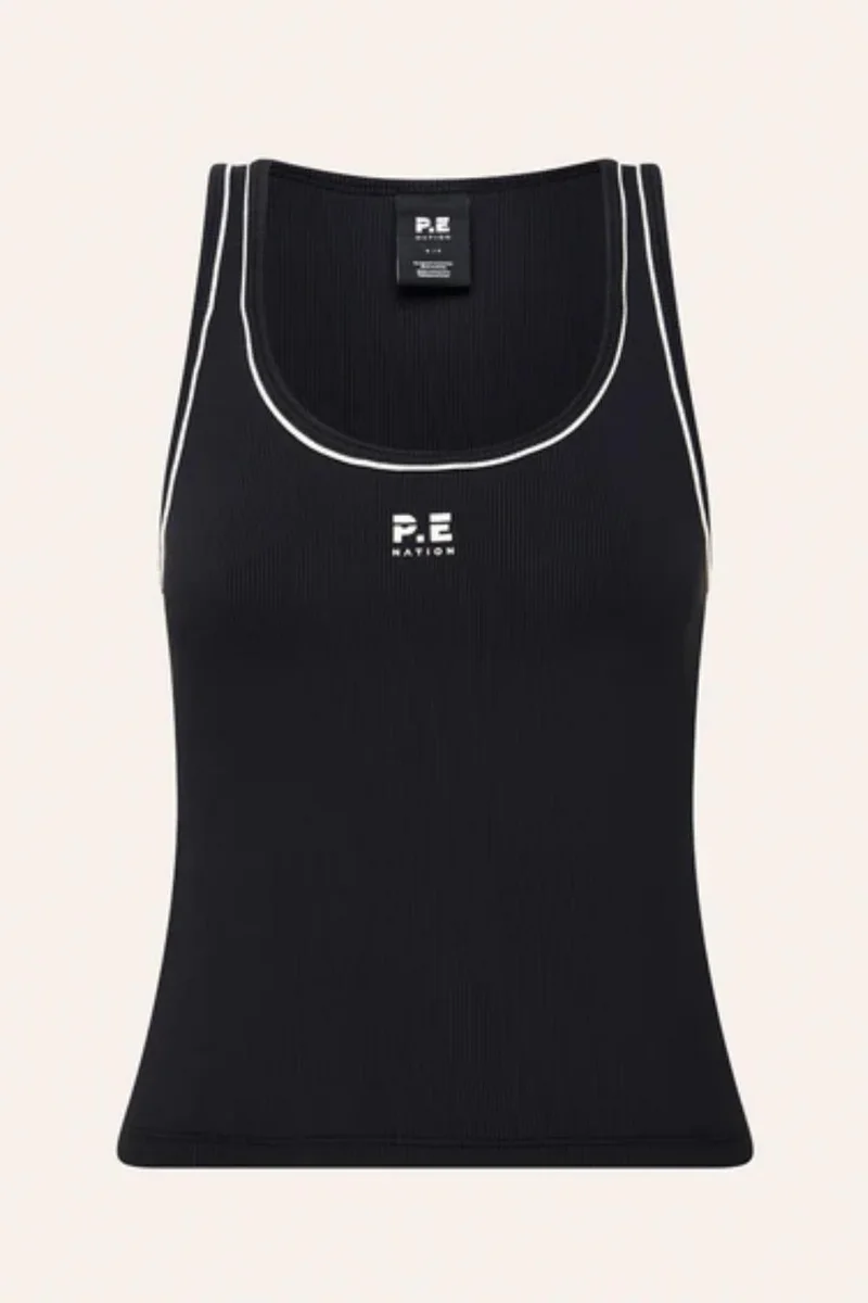 P.E Nation Streamlined Ribbed Performance Tank Top
