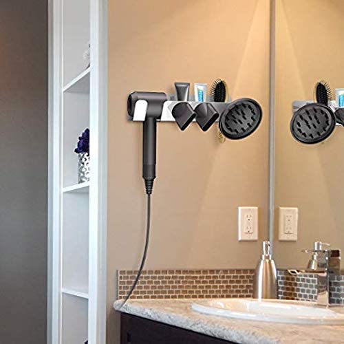 Generic INDIAN DECOR 50762 Hair Dryer Wall Mount Holder Metal Wall Bracket Holder Hair Dryer Diffuser and Two Nozzles  - Image 5