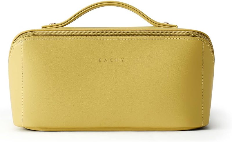 EACHY Travel Makeup Bag,Large Capacity Cosmetic Bags for Women,Waterproof Portable Pouch Open Flat Toiletry Bag Pattern Makeup Bag - Image 5