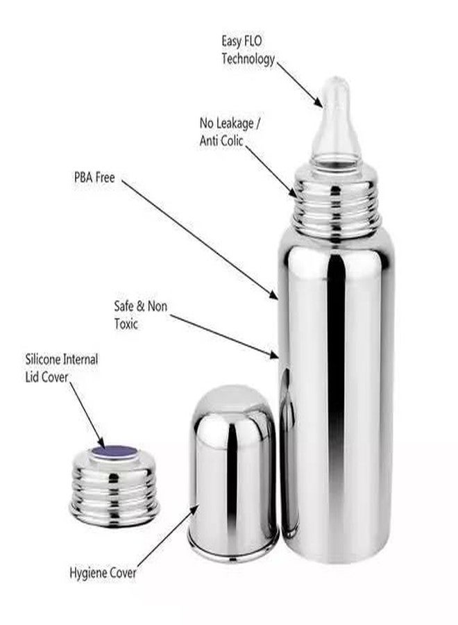 Fancy Steps HappyFeed Baby Milk Bottle MilkMagic Baby Bottle Infant Feeding Bottle (Blue-1) - Image 2