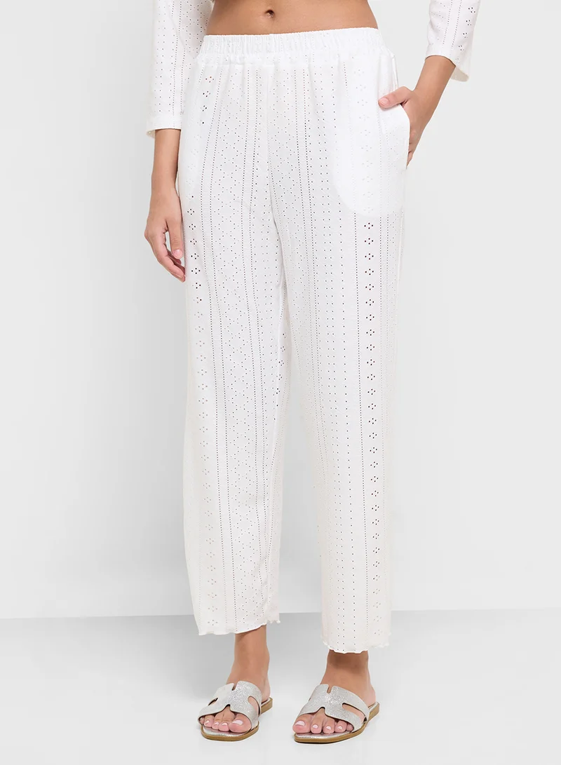 Ginger Pointelle Top & Pant Coord Lounge Set
