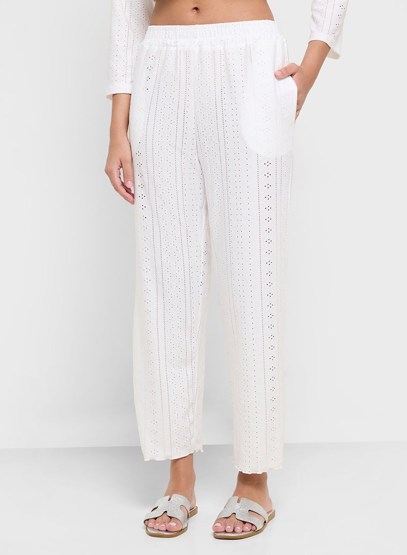 Ginger Pointelle Top & Pant Coord Lounge Set  - Image 4