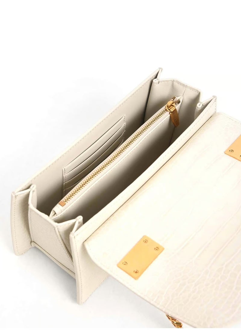 Charles & Keith Cream Small Crossbody Bag  - Image 3