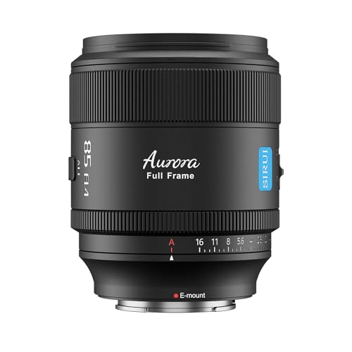 SIRUI Aurora 85mm F1.4 Full Frame Auto Focus Lens, Telephoto Prime Portrait Lens for E Mount Cameras FX3, FX6, A7 Series, A7R Series, A7S Series, A9, ZV-E1, Black - Image 1