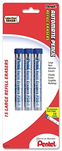 Pentel® Quicker Clicker™ Eraser Refills, Pack Of 15 - Image 4