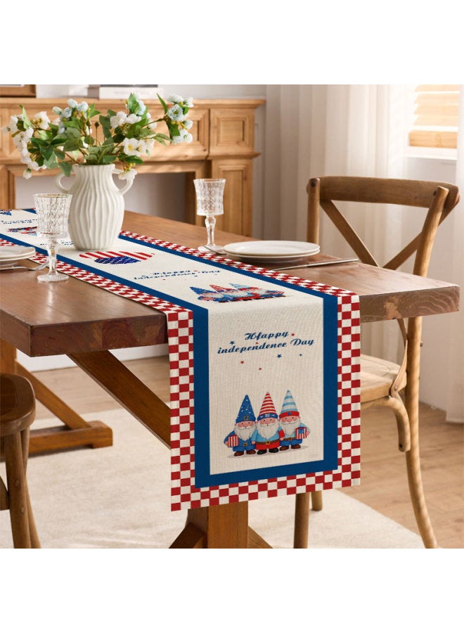 Table Flag Star Stripesd Flag July 4th Memorial Day Independence Day Kitchen Table Decoration Tablecloth