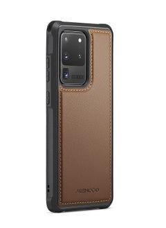 CaseMe Phone Case Compatible with Samsung Galaxy S20 Ultra Luxury PU Leather Back Cover Cover Compatible with Samsung Galaxy S20 Ultra - Brown - pzsku/Z7A62BA6FC0BAE4774921Z/45/_/1727042879/98d70db5-ae87-4de1-9ae7-4a418d9ce745