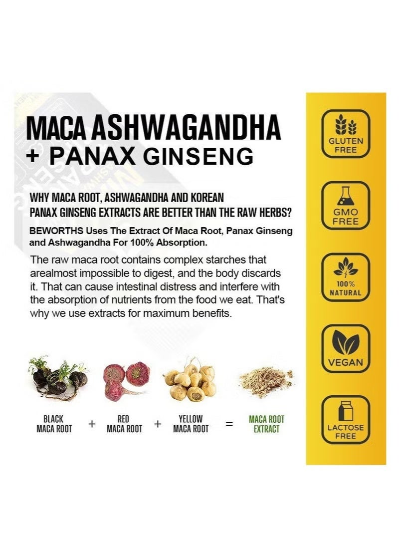 MACA Ginseng Capsules For Strengthening The Body And Improving Endurance-120 Capsules - Image 4
