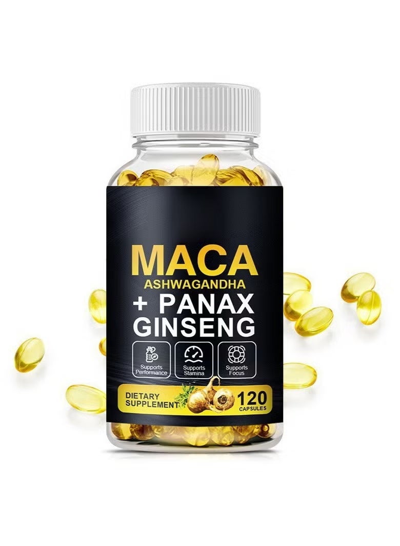 MACA Ginseng Capsules For Strengthening The Body And Improving Endurance-120 Capsules - Image 1