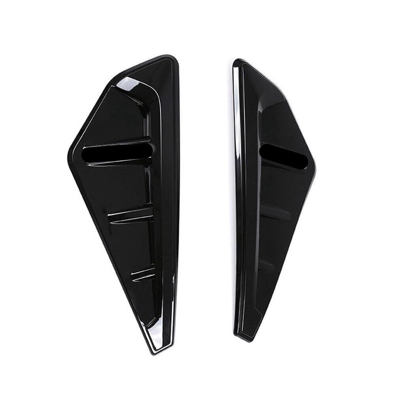 2 PCS Shark Gills Side Decoration Fender Vent TrimBody Marker Fender Air wing Vent Trim M Cover Compatible with BMW X5 X5M G05 2019 2020 2021 2022 2023 Glossy Black