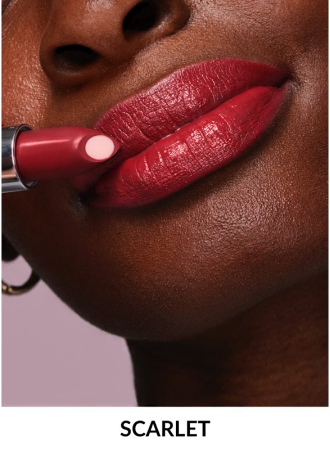 AVON Hydramatic Shine Lipstick With A Hydrating Hyaluronic Core Scarlet - Image 2