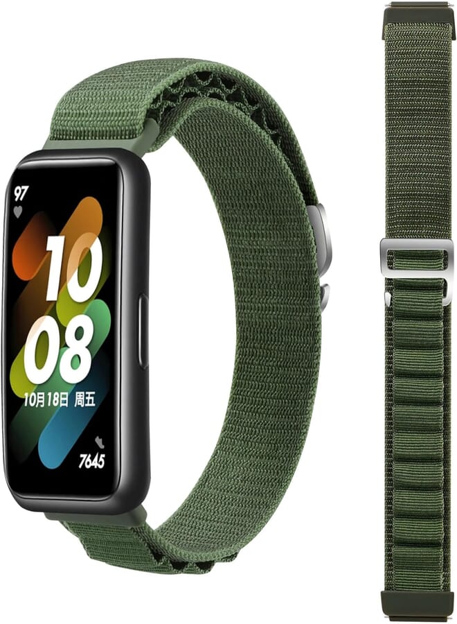 Next Next Store NAYEON Sport Band for Women Men Durable Solo Loop G-Hook Nylon Strap Compatible with Huawei Band 8