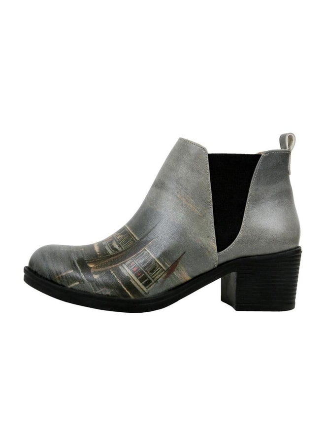 Dogo Women's Vegan Leather Gray Ankle Boots - Nature Design - Image 3