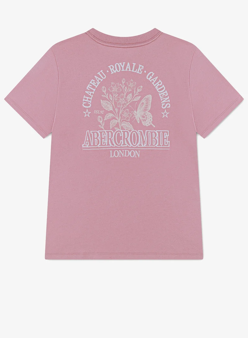 أبيركرومبي آند فيتش Youth Royal Garden Crew Neck T-Shirt