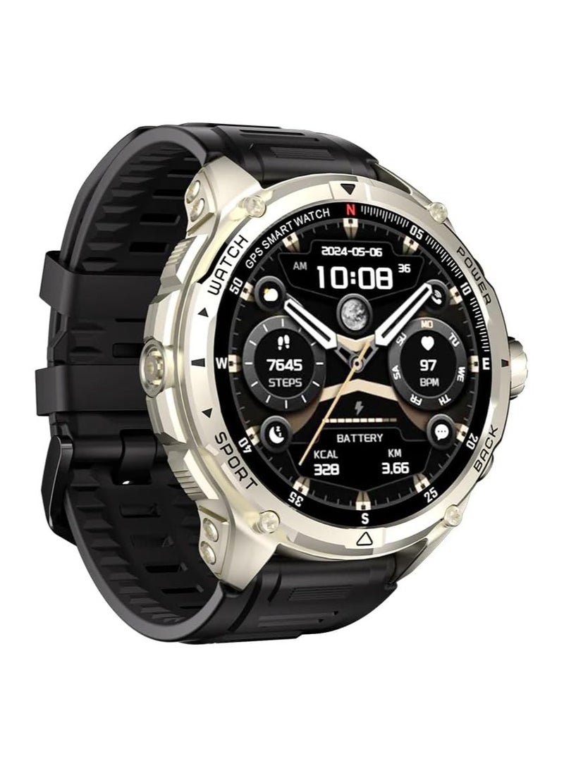 KUMI U5 Pro Smart Watch, 1.43-inch AMOLED Screen, 5 ATM Waterproof, GPS, 170+ Sports Modes, AI ChatGPT, Bluetooth Calling - Image 1